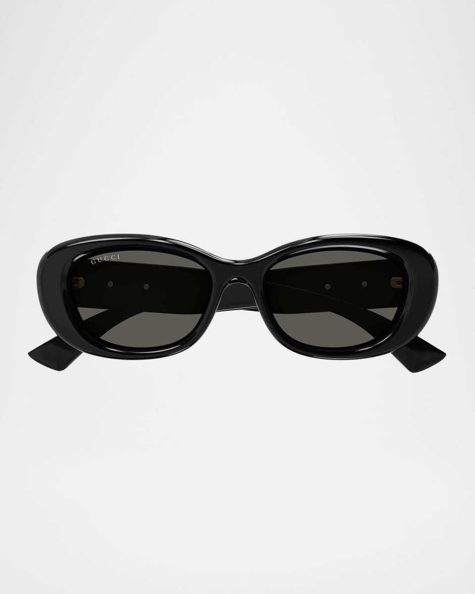 GG Logo Oval Plastic Sunglasses